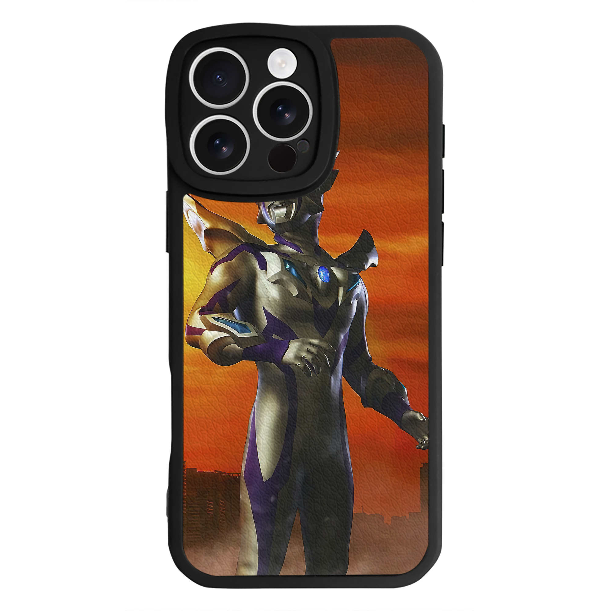 （画像用） ウルトラマン Ultraman 【iPhone 16シリーズ対応】シリコンスマホケース（レザー調） 材質：シリコン